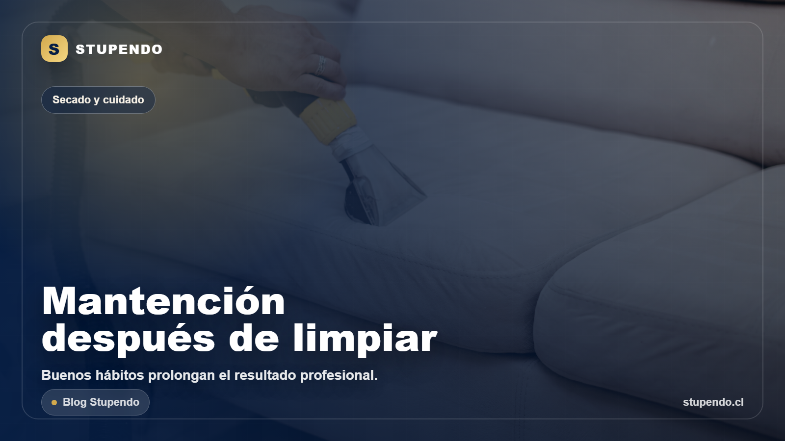 Mantencion de tapices despu&eacute;s de una limpieza