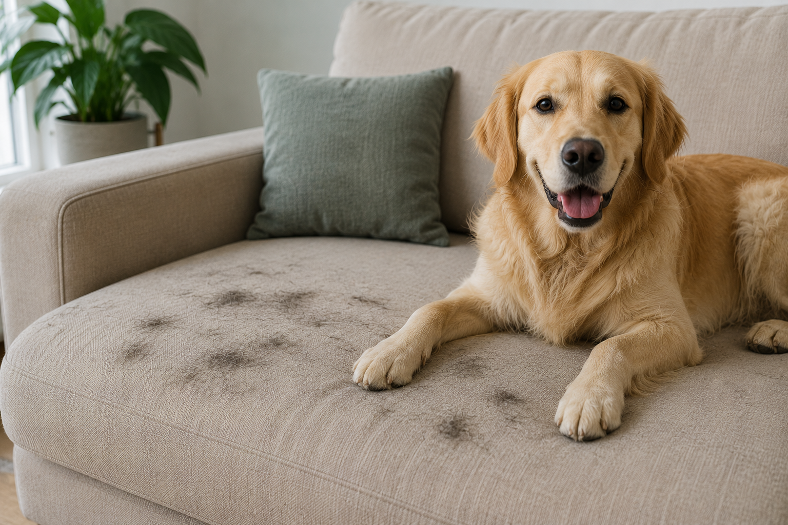 C&oacute;mo eliminar olor a perro del sof&aacute;