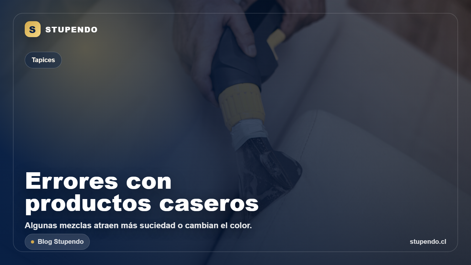 Errores al limpiar alfombras con productos caseros