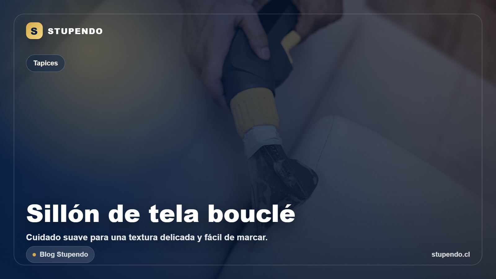 C&oacute;mo cuidar un sill&oacute;n de tela boucle