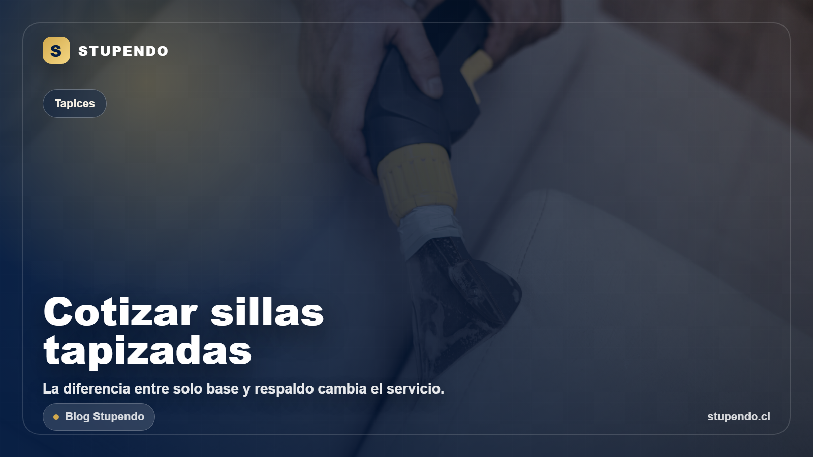 Sillas solo base o con respaldo: c&oacute;mo cotizar