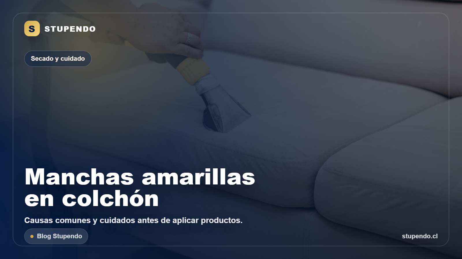 Manchas amarillas en colch&oacute;n: causas y cuidados