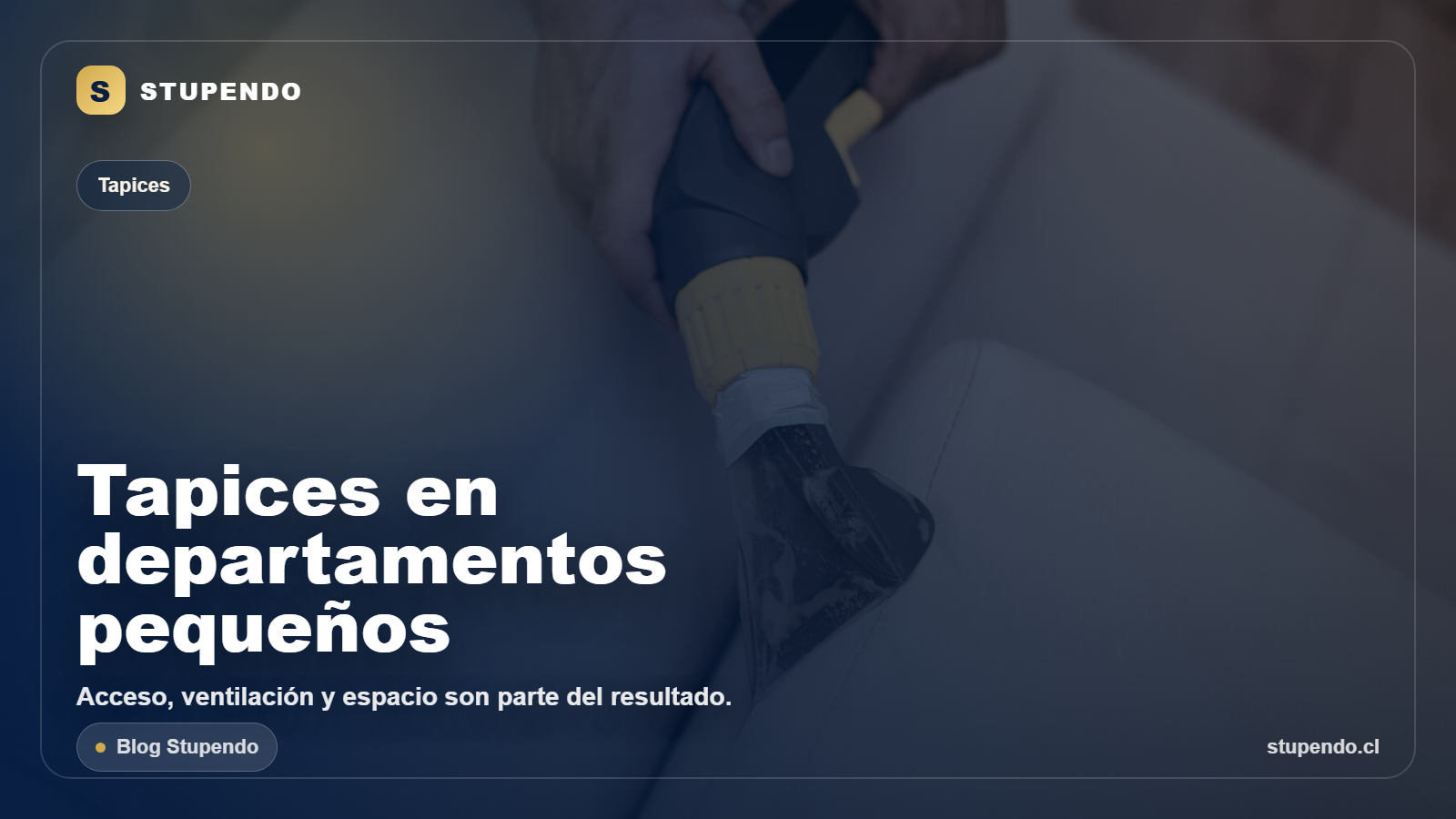 Limpieza de tapices en departamentos peque&ntilde;os