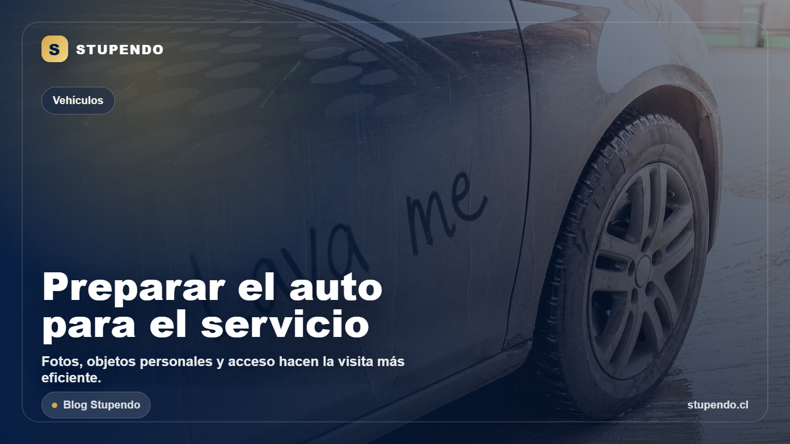C&oacute;mo preparar el auto antes de un servicio a domicilio