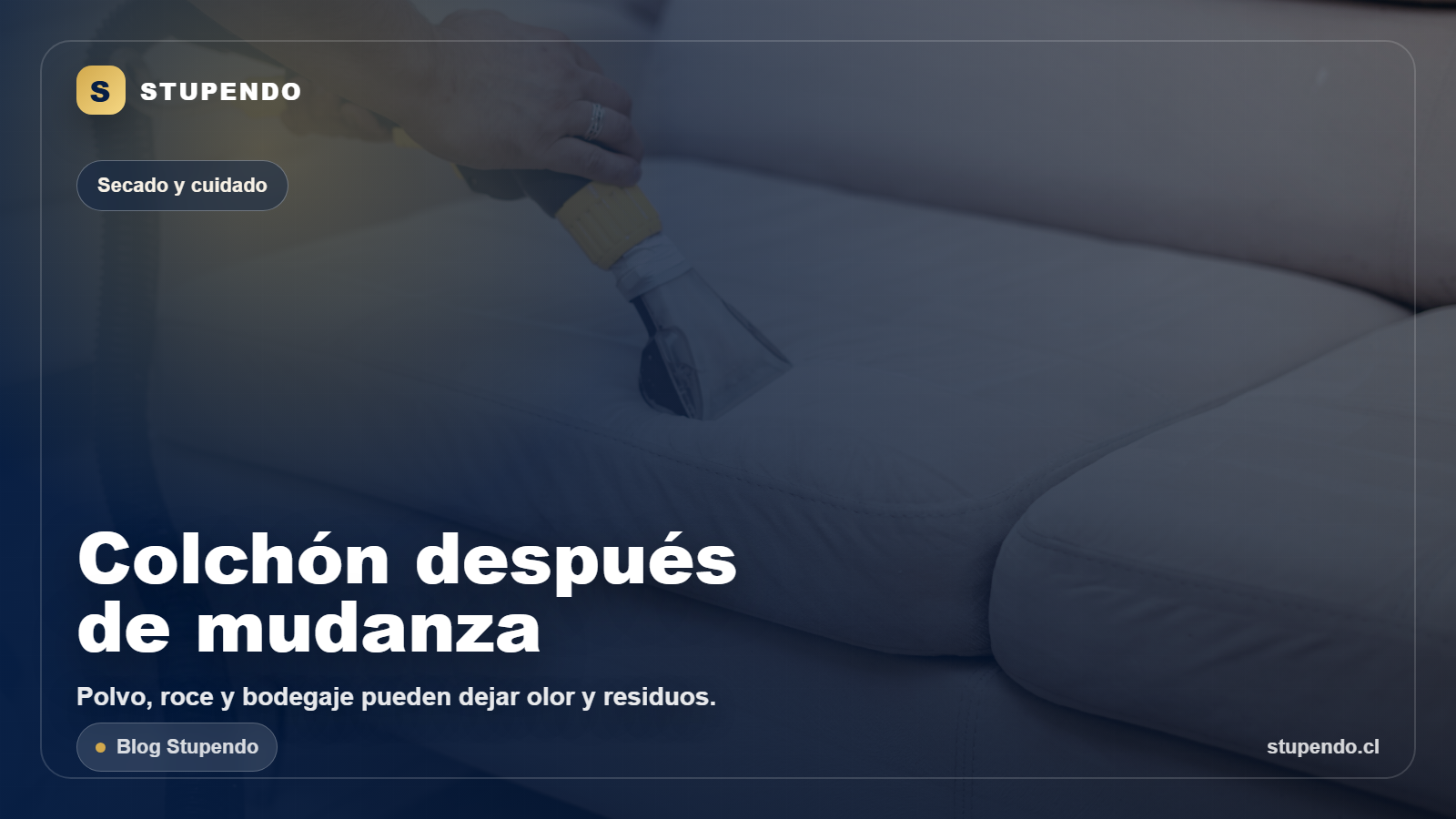 Limpieza de colch&oacute;n despu&eacute;s de una mudanza